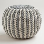 knitted ottoman