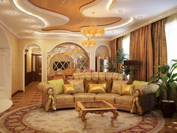 gold sofa upholstery