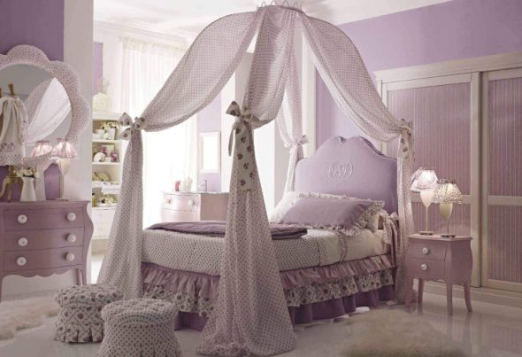 Canopy in the girl's room