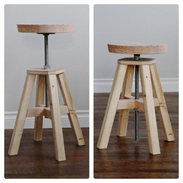 Bar stools with their own hands