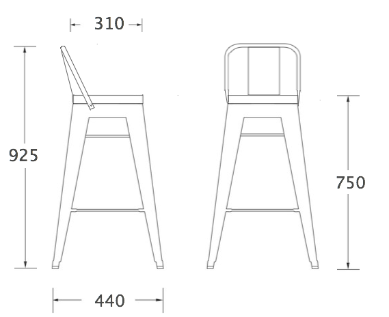 Bar stool do it yourself drawing