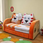 Składana sofa dla dzieci Kot i Pes