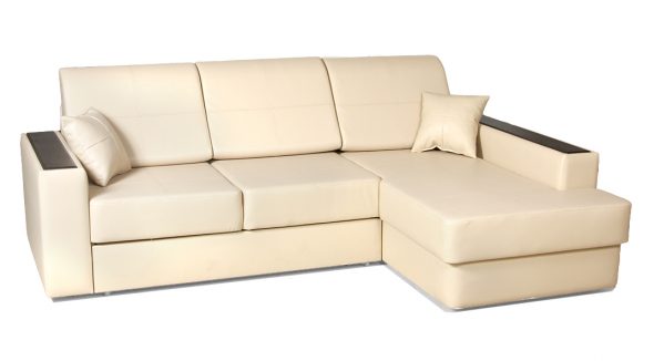 Sofa beige eco-leather