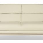 Faux leather sofa white