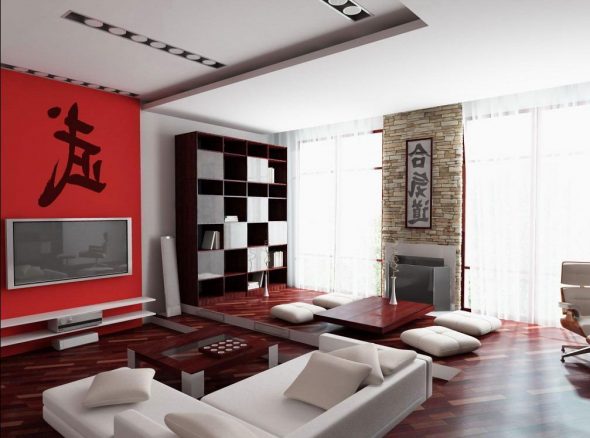 Japanese style living room design