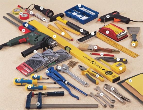 Mga tool para sa assembling at disassembling furniture