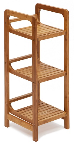 Wooden shelf with three shelves