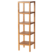Bookcase with shelves in the bathroom with their own hands