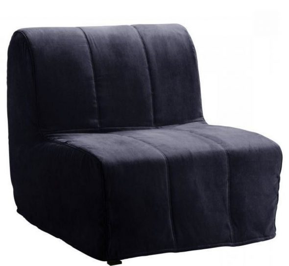 Dark blue chair bed