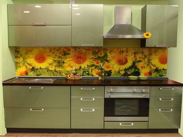 Kuhinjski set za malu kuhinju pistachio boje