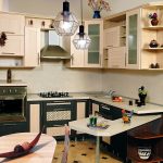 Kitchen set for small kitchen with facades from MDF