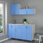 In a small kitchen, pastel-colored furniture is most relevant.