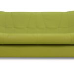 Mga murang sofa mula sa pistachio eco-leather