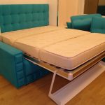 Folding bed with sofa