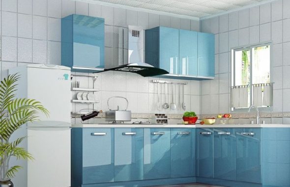 Selection of color of kitchen sets