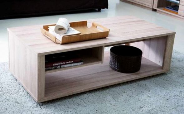 The simplest coffee table made of MDF