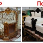 Restoration of upholstered furniture with their own hands
