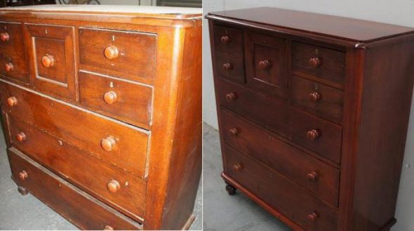 Restoration of the old dresser