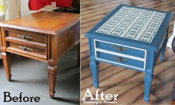 Restoration of the old nightstand
