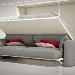 Katil almari pakaian dengan sofa Teleletto