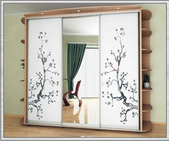 Sliding wardrobes with a pattern