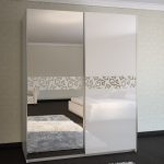 Sliding wardrobes with a mirror