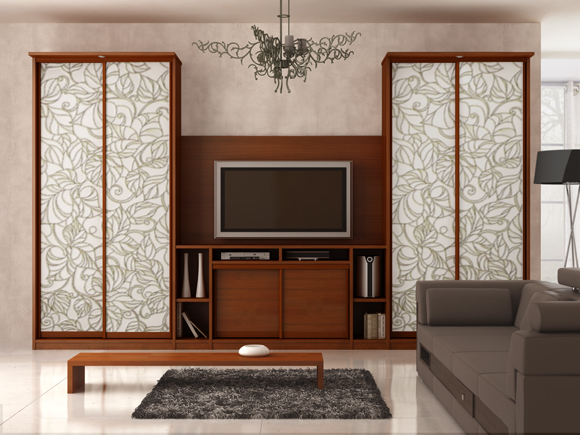 Cabinets coupe sa loob ng living room
