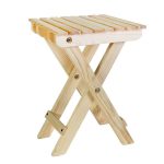Folding stool do-it-yourself from solid wood