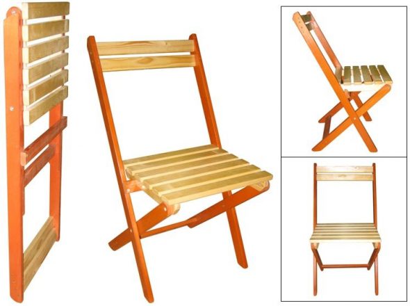 Garden folding chair from the massif