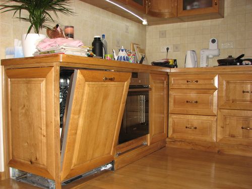 Height of the built-in dishwasher