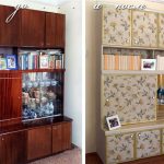decorate the cabinet before and after