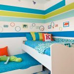 children's bed in the bright bedroom