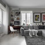 interiérového designu a nábytku v bytě