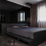 sypialnia w kolorze czarnym