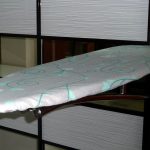 ironing board in the closet