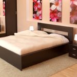 Double bed for a romantic interior