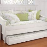 bunk pull out bed white