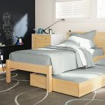 bunk pullout bed wood