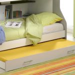 bunk retractable bed with mattresses