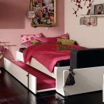 bunk pull out bed in the bedroom