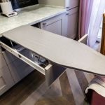ironing board in the kitchen drawer
