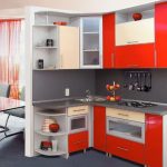 interesting design for a small kitchen