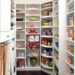 shelves and racks in the pantry