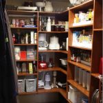 pantry with shelves