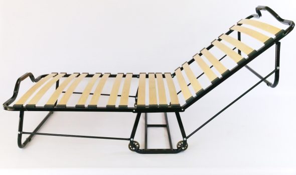 folding bed with slats