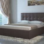 bed with a lifting mechanism for a modern interior