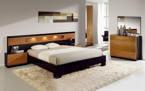 modern style bed