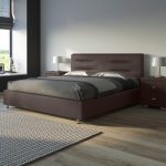 bed in modern minimalist design