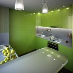 virtuvė žalia