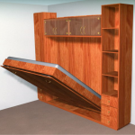 Wooden folding bed